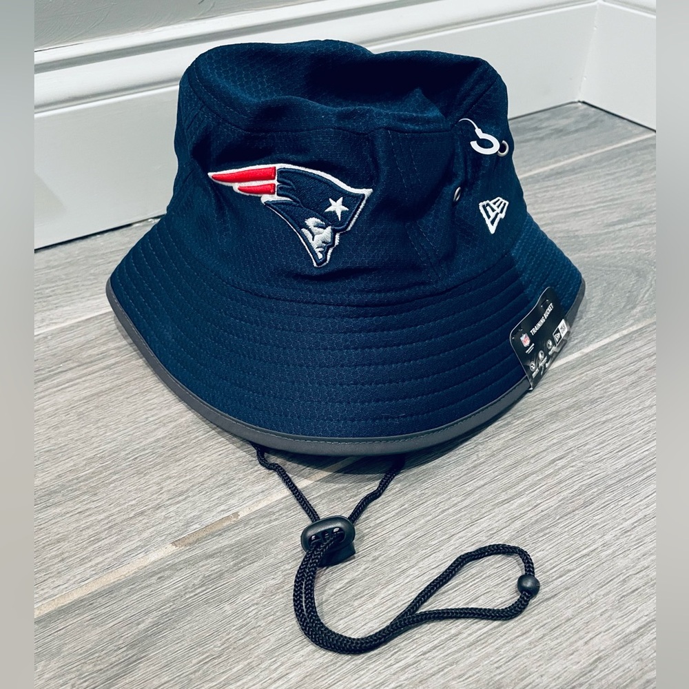 New England Patriots NFL Training Camp Stretch Bucket Hat Navy Men's by New Era